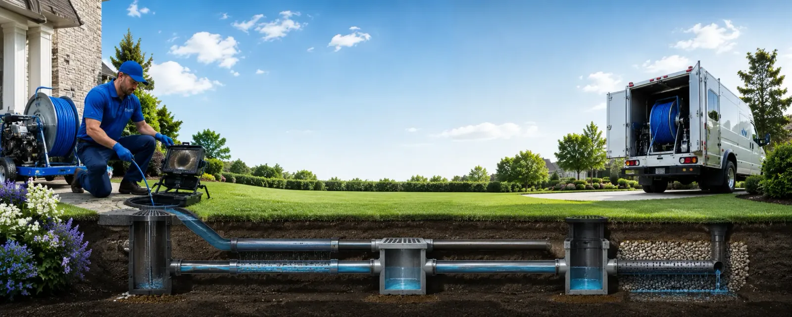 Outdoor drain cleaning information for Addison, TX